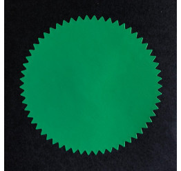 24 Stickers couleur Vert, Diamètre 4.5 Cm